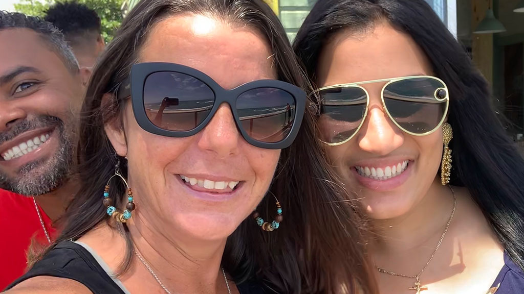 Tracy and Nicole at Cabarete Kite Point