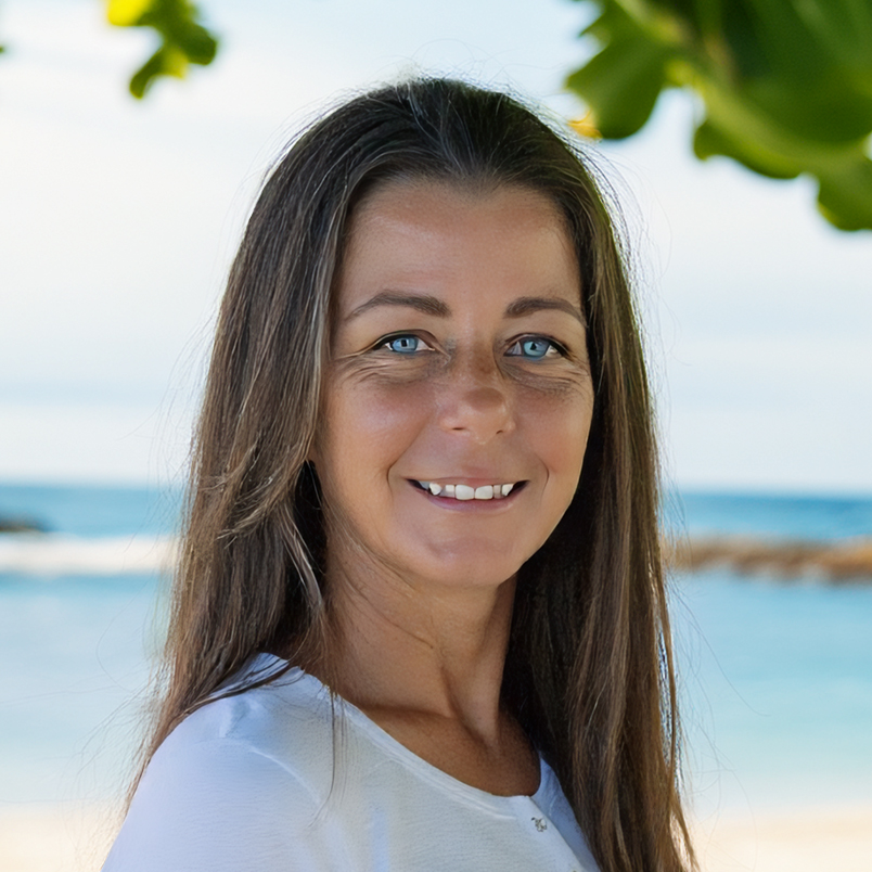 Tracy Shayhorn, Cabarete real estate agent, on the beach